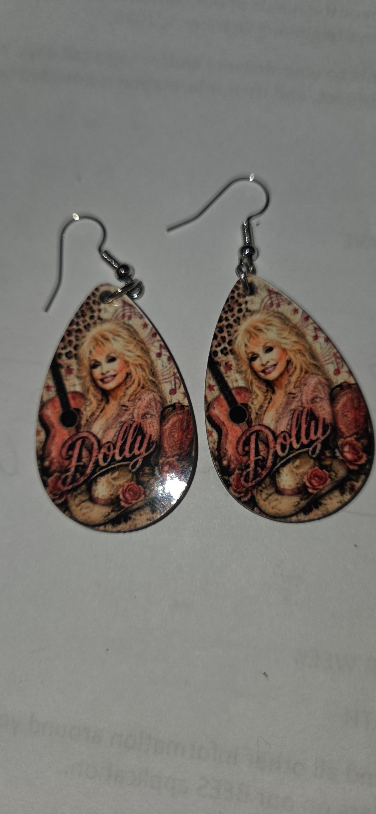 Dolly Parton Teardrop Earrings