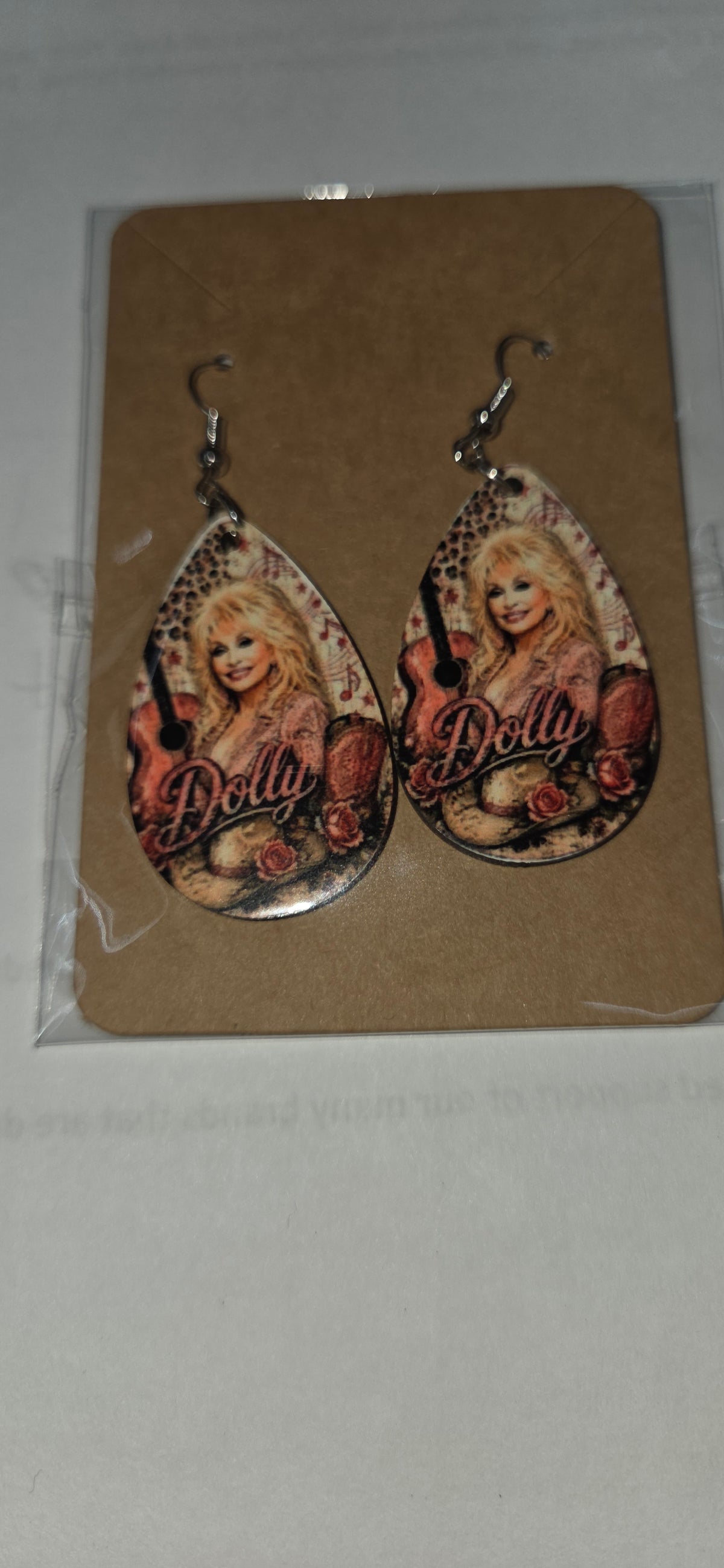 Dolly Parton Teardrop Earrings