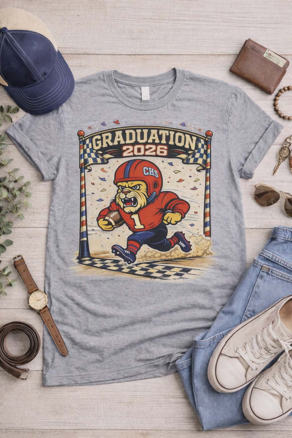 🎓 Graduation 2026 Chandler Lions Shirt – Custom School Spirit Tee 🐾🏈