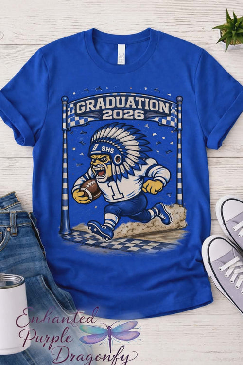 Graduation 2026 SHS Spirit Shirt – Chieftain Run Design