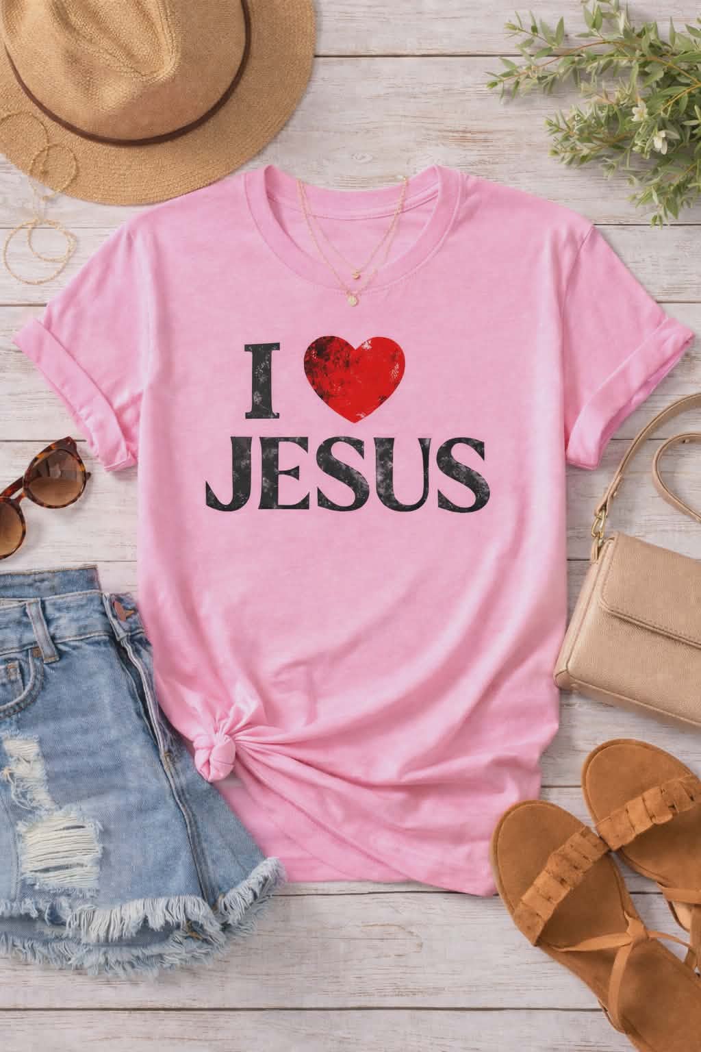 I Love Jesus Unisex Short Sleeve T-Shirt