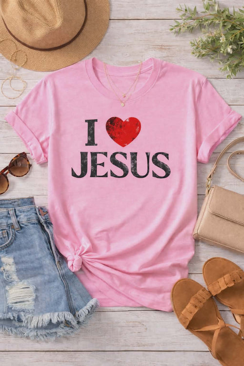 I Love Jesus Unisex Short Sleeve T-Shirt