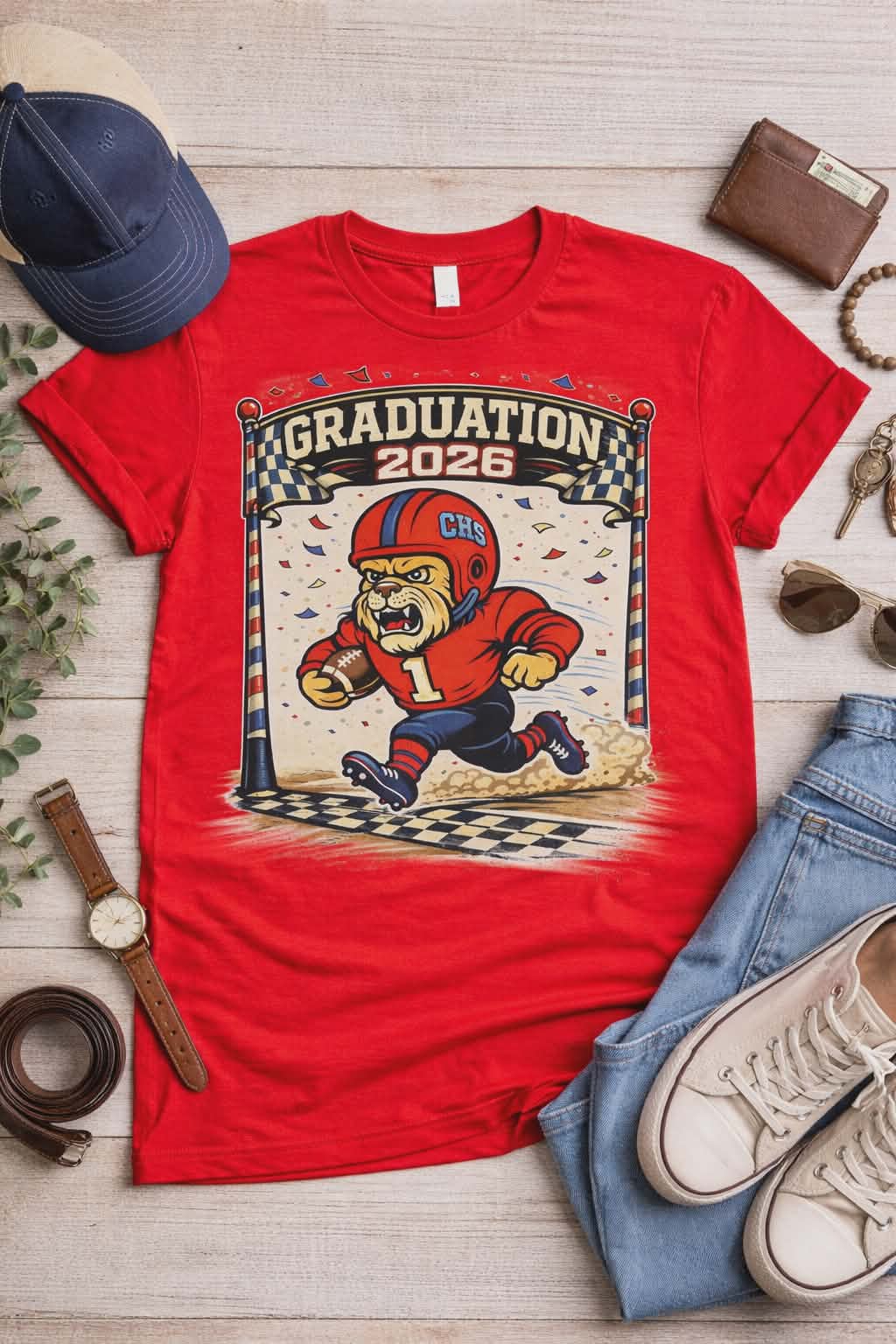 🎓 Graduation 2026 Chandler Lions Shirt – Custom School Spirit Tee 🐾🏈