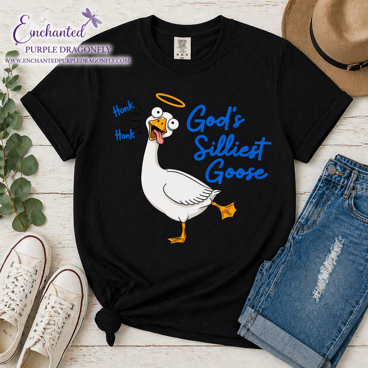 🪿 God’s Silliest Goose Shirt – Funny Faith-Based Graphic Tee 🪿
