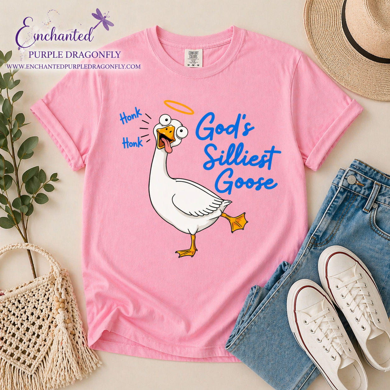 🪿 God’s Silliest Goose Shirt – Funny Faith-Based Graphic Tee 🪿