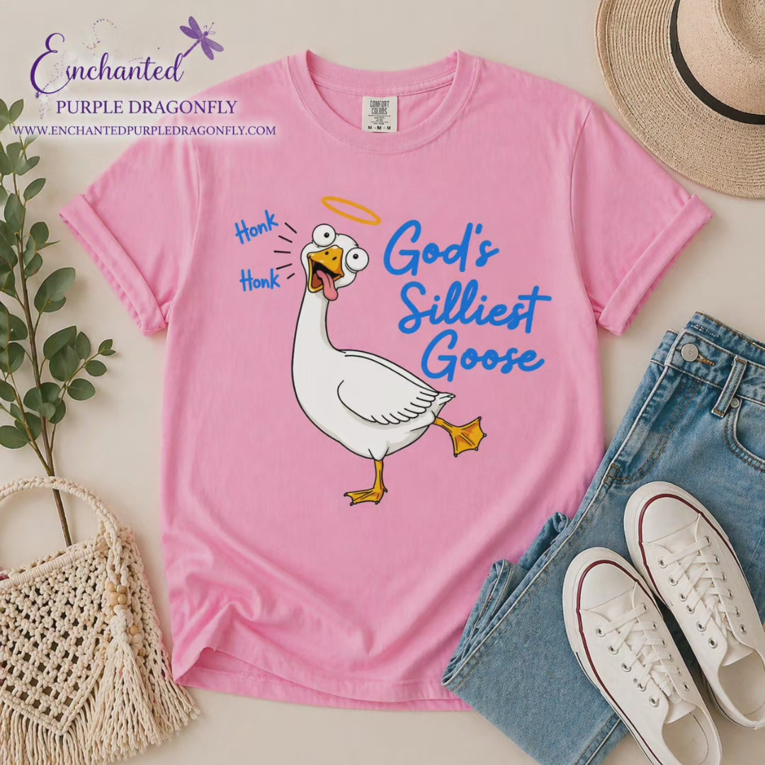 🪿 God’s Silliest Goose Shirt – Funny Faith-Based Graphic Tee 🪿