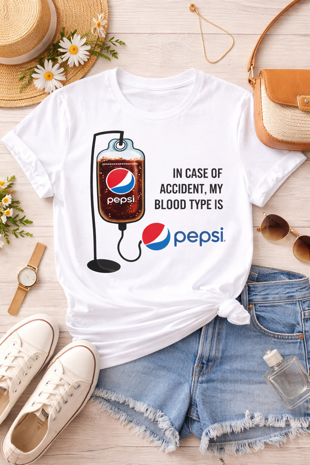 Dr Pepper Blood Type Funny T-Shirt