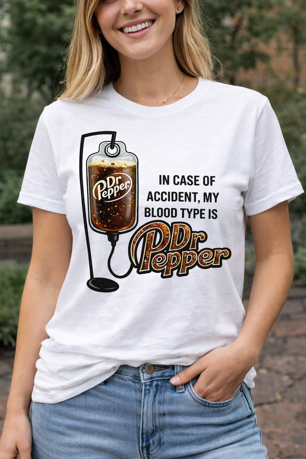 Dr Pepper Blood Type Funny T-Shirt