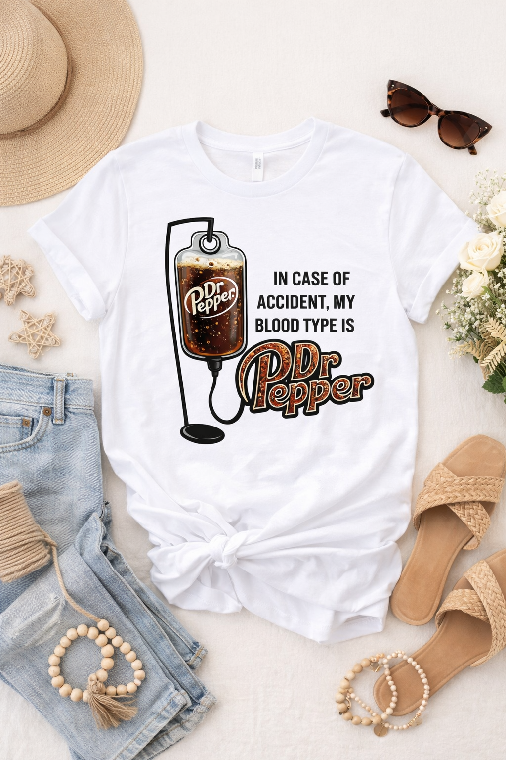 Dr Pepper Blood Type Funny T-Shirt